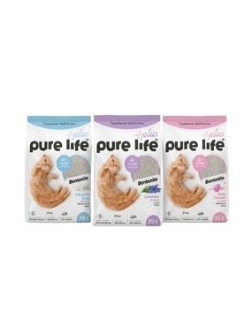Pure Life Cat Litter Natural Bentonite High Clumping (Multiple Scents - 20L)