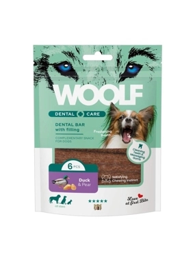 Woolf Dog Treats with Duck and Pear for Dental and Gum Care (108g-6p)