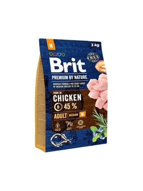 Brit dry food for medium breed adult dogs with chicken 15kg