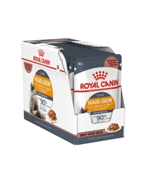 Royal Canin Hair & Skin Wet Cat Food 85g*12 Carton