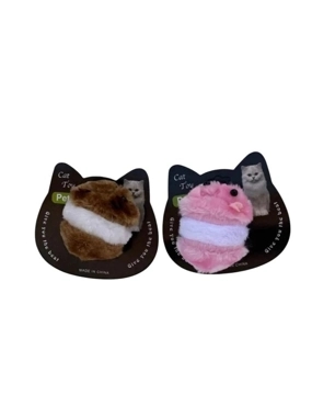 Fog House Hamster Toy Moving Cat Toy with Soft Fur (Multiple Colors)