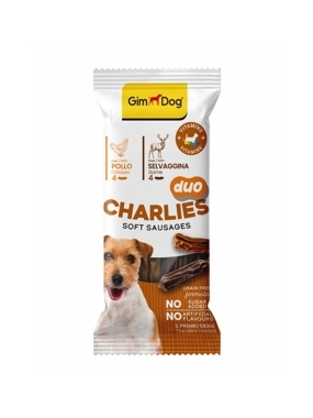 Jim Dog Dog Treats Soft Chicken & Game Meat Sausages 60g