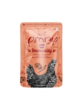 pramy wet cat food with chicken, pumpkin and carrot in gravy 70g