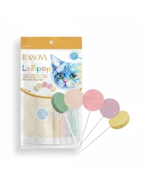 Ranova Lollipop Cat Treats in Assorted Flavors (1.4g x 5)