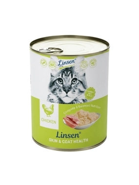 Linsen Wet Cat Food Chicken Slices in Jelly 375g