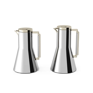Tavolo Isabel Thermos Set is made of stainless steel and comes with a lid and wooden handle.