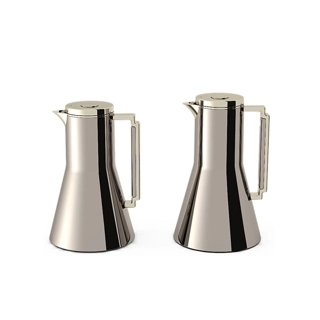 Tavolo Isabel Thermos Set is made of stainless steel and comes with a lid and wooden handle.