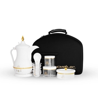 Home Elec Travel Coffee Pot – 1000W, 700ml, White