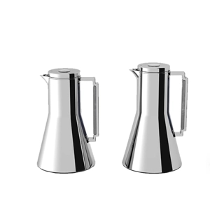Tavolo Isabel Thermos Set is made of stainless steel and comes with a lid and wooden handle.