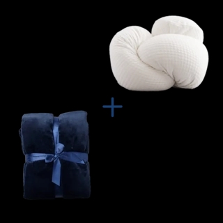 Extra Comfort set :
Includes 1 Body Pillow + 1 Winter Blanket (200x150 cm). blue