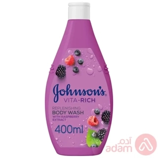 Johnson's Body Wash Vita-Rich Replenishing Raspberry Extract 400ml