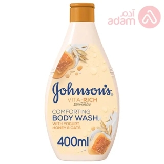 Johnson's Body Wash Vita-Rich Smoothies Comforting Yoghurt Honey & Oats 400ml