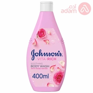 Johnson's Body Wash Vita-Rich Soothing Rose Water 400ml
