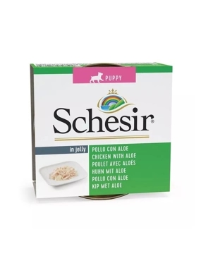 Schesir Can For Puppy Chicken with Aloe In Jelly 150g