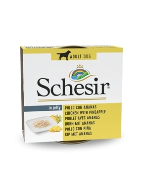 Schesir Can for Dog Chicken With Pineapple in Jelly 150g