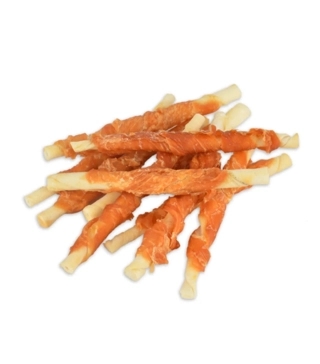 Pets.Love.Earth Dry Chicken Wrap Rawhide-5 Inches 12 Pack