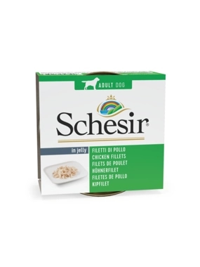Schesir Can for Dog Chicken Fillets in Jelly 150g
