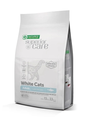 Nature's Protection Superior Care – Cat – White Coat Herring Adult All Breeds 7kg