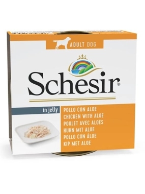 Schesir Can For Dog Chicken with Aloe In Jelly 150g