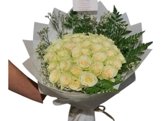 White rose bouquet