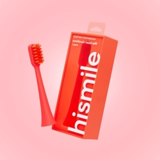 Electric toothbrush head - red color