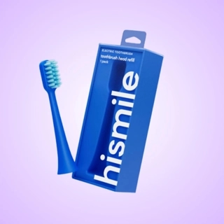 Electric toothbrush head - bright blue color