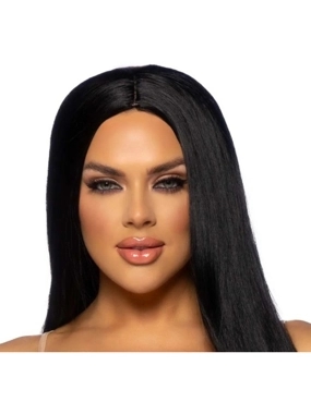 33" Long Straight Center Part Wig