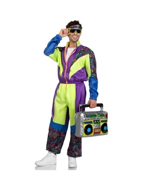 Men's Retro 80s Tracksuit Costume