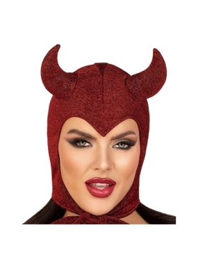 Glitter Shimmer Vintage Devil Bonnet Red