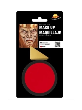 Red Makeup With Sponge 9 Gr