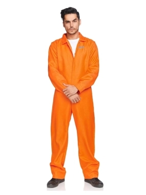 Men's Prison Jumpsuit Costume ONE SIZE