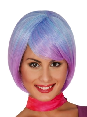 Short Purple Extra Wig Box Container