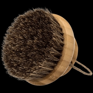 Round bamboo body brush