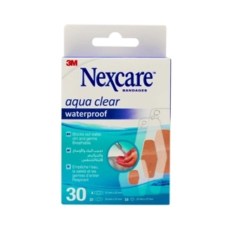 Nexcare 3M Water Proof Bandage Mixed 30 Pcs