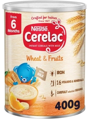 CERELAC Infant Cereals with iRON+ WHEAT & FRUITS from 6 months 400g