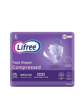 Lifree Medium Adult Diaper 15 Pcs