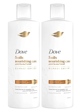 Dove Shampoo, 5 Oils Nourishing Care 350 ml 2 x 350ml