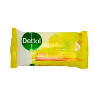 Dettol Wipes Anti Bacterial Fresh 10 Pcs