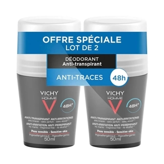 Vichy Homme Anti Irritation Deo Roll On 48H 2X50 Ml