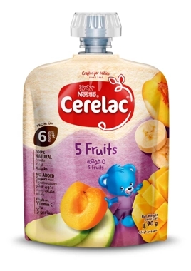 Cerelac Puree 5 Fruits 90 Gm (+6M)