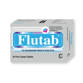 Flutab, For Symptomatic Relief of Cold & Flu - 30 Tablets