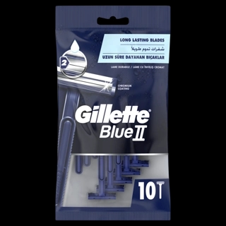 Gillette Blue II Handle Bags 10 Pcs