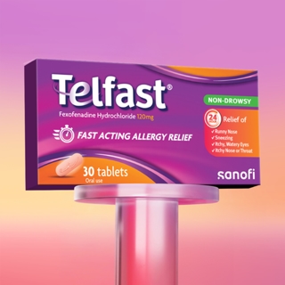Telfast, Fexofenadine, Non-Drowsy, 120 mg - 30 Tablets