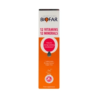 Biofar 12 Vitamins 12 Minerals 20 Effervescent Tablets