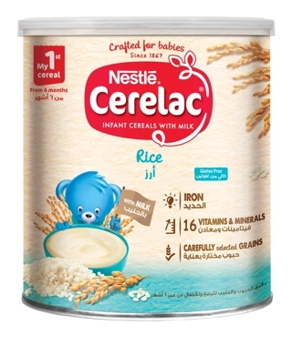 Cerelac, Infant Cereals With Iron+ Rice +6 Months - 1 Kg