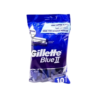 Gillette Blue II Ultra Shaving Bags 10 Pcs