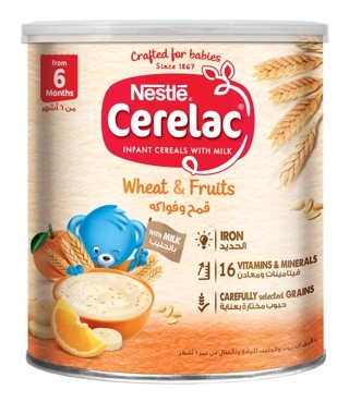 Cerelac, Infant Cereals With Iron + Wheat & Fruits - 1 Kg
