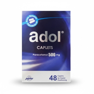 Adol Paracetamol Caplets 500mg - 48 Caplets