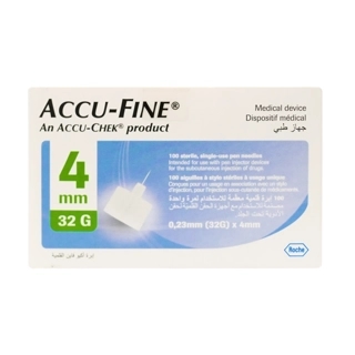 Accu-Chek Accu-Fine Pen Needles 4 mm 32 G 100 Pcs