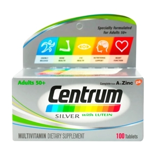 Centrum Silver Multivitamins with Lutein -30 Tablets